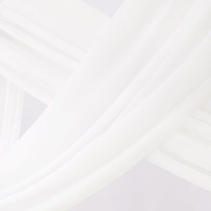 Wedding Arch Draping Fabric 1 Panel 29" x 19Ft Ivory Sheer Chiffon Curtain Drapes 6 Yards for Wedding Ceremony Birthday Party Decoration.