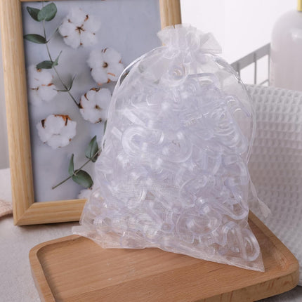 Hanger Hooks Space Saving, 60PCS Clothes Hanger Connector Hooks Closet Space Savers for Hanging Clothes, Clear.