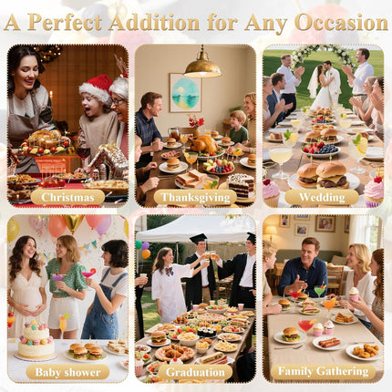 [300PCS] Cocktail Picks, Fancy Toothpicks for Appetizers Drinks Food Fruit, 4.7 IN Long Decorative Bamboo Skewers, Gold Pearl Wooden Garnish Sticks for Charcuterie Boards Accessories Party Supplies.