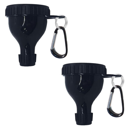 2 Pack Protein Powder Container to Go - Mini Funnel with Keychain and Keyring, Water Bottle Funnel for Shakers.