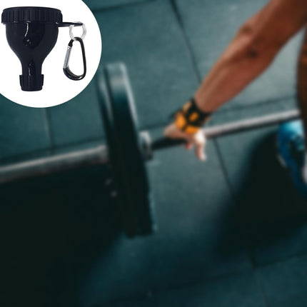 2 Pack Protein Powder Container to Go - Mini Funnel with Keychain and Keyring, Water Bottle Funnel for Shakers.