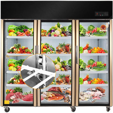 920158 Freezer Shelf Clip,Stainless Steel Shelf Clip for Refrigerator,Freezer Cooler Shelf Support,Replacement Shelf Square Buckles Clips (10).
