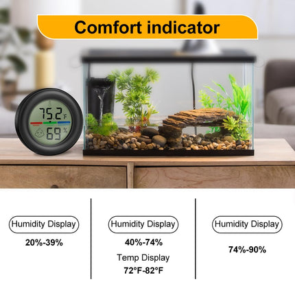 Digital Hygrometer Indoor Thermometer Humidity Meter Room Temperature Hydrometer Monitor Gauge for 3D Printer, Home, Office, Greenhouse, Incubators.