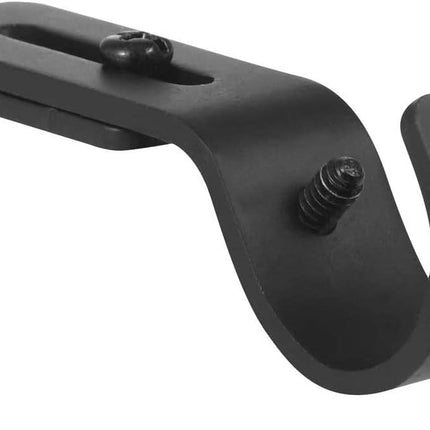Heavy Duty Adjustable Curtain Rod Brackets and Holders - For 1 1/8 Inch & 1 1/4 Inch Rod, 2 PCS Black.