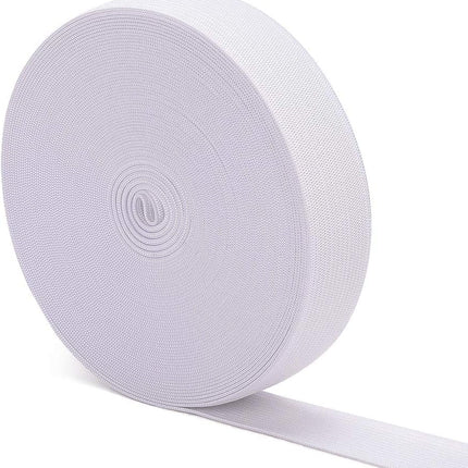 Elastic Bands for Sewing White 1 Inch 12 Yard High Elasticity Knit Spool Sewing Band for Waistbands Pants Clothes and Crafts DIY,.