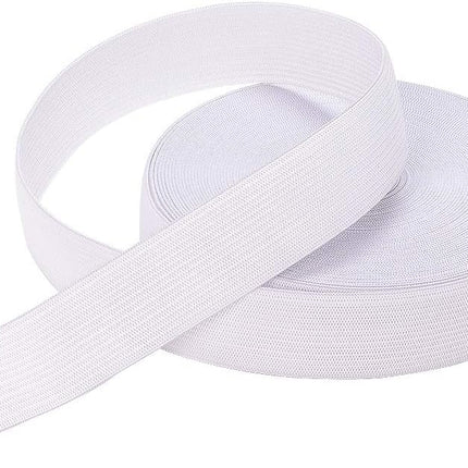 Elastic Bands for Sewing White 1 Inch 12 Yard High Elasticity Knit Spool Sewing Band for Waistbands Pants Clothes and Crafts DIY,.