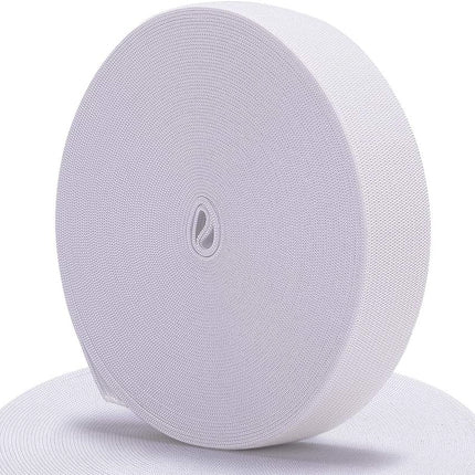 Elastic Bands for Sewing White 1 Inch 12 Yard High Elasticity Knit Spool Sewing Band for Waistbands Pants Clothes and Crafts DIY,.