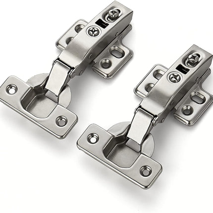 10 Pack 5 Pairs European Kitchen Cabinet Hinges Soft Close Full Overlay Cabinet Door Hinges Heavy-Duty Frameless Adjustable Concealed Cabinet Cup Hinge.