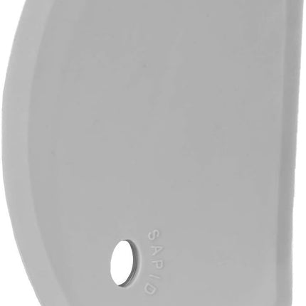 Silicone Bowl Scraper Flexible Curved Edge, Food Grade Bench Dough Scraper for Baking Sourdough Bread, Cake, Fondant Icing, Heat- Resistance Kitchen Dish Pan Scrapers (5.98"×4.3", Gray).