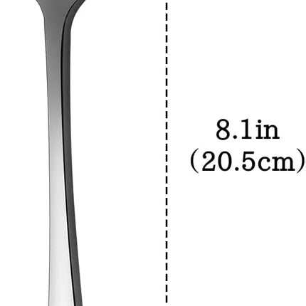 Set of 12, Stainless Steel Dinner Forks Silverware Set, Heavy-Duty Dinner Forks (8 Inch) Cutlery Set, Dishwasher Safe (Silver).