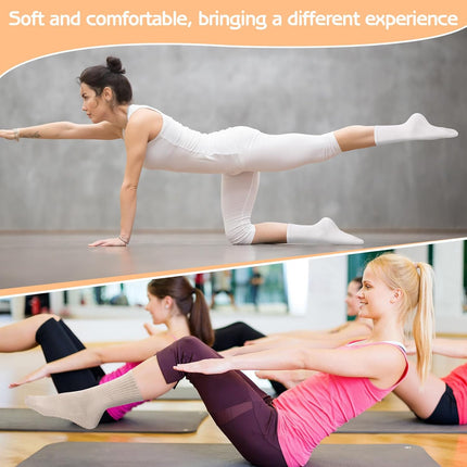 3 Pairs Non Slip Pilates Socks with Grips for Women, Yoga Grip Socks for Yoga, Barre, Dance, Ballet, Fitness.