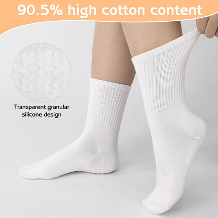 3 Pairs Non Slip Pilates Socks with Grips for Women, Yoga Grip Socks for Yoga, Barre, Dance, Ballet, Fitness.