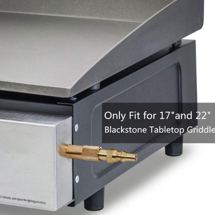 1/4 inch RV Quick Connect Adapter Conversion Fitting for Blackstone Tabletop Grill - 17 Inch and 22 Inch Portable Gas Griddle.