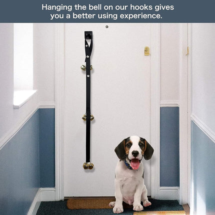 Upgraded Puppy Bells Dog Doorbells for Door Knob/Potty Training/Go Outside-Dog Bells for Puppies Dogs Doggy Doggie Pooch Pet Cat for Dog Lovers-Premium Quality-3 Snaps for Length Adjustment.