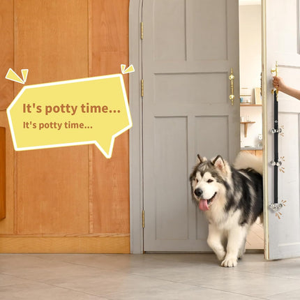 Upgraded Puppy Bells Dog Doorbells for Door Knob/Potty Training/Go Outside-Dog Bells for Puppies Dogs Doggy Doggie Pooch Pet Cat for Dog Lovers-Premium Quality-3 Snaps for Length Adjustment.