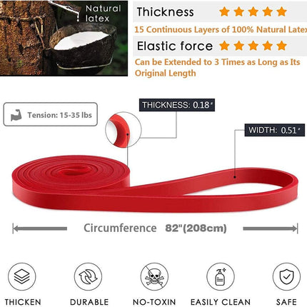 Pull-Up Bands Resistance-Bands Exercise-Bands - Pull up Assistance Bands Workout Bands Resistance for Women Long Resistance Bands Resistance Loop Bands Perfect for Gym Home or Travel.