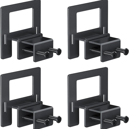 Non Slip Mattress Gaskets for Metal Bed Frame, Mattress Holder in Place Gripper, Adjustable Mattress Retainer Bar, Keep Mattress from Sliding Gripper, 4 PCS, Black.
