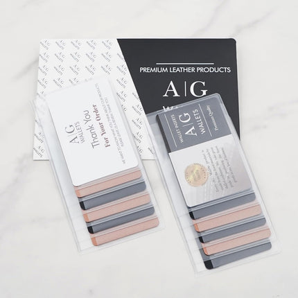 AG Wallets Set of 2 Premium Clear Wallet Inserts - Durable Vinyl Card & Photo Holders, Multiple Styles for Bifold, Trifold & Checkbook Wallets (Checkbook 6 Page).