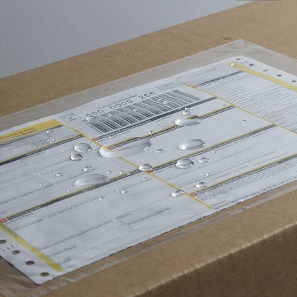 7.5" x 5.5" Packing List Pouches, 100 Pack Shipping Label Envelopes Clear Adhesive Top Loading Packing List.