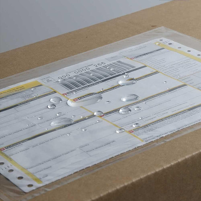 7.5" x 5.5" Packing List Pouches, 100 Pack Shipping Label Envelopes Clear Adhesive Top Loading Packing List.
