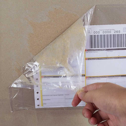 7.5" x 5.5" Packing List Pouches, 100 Pack Shipping Label Envelopes Clear Adhesive Top Loading Packing List.
