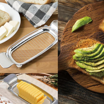 Butter Slicer Cutter,Cheese Cutters for Block Cheese, Butter Slicer for Butter Squares, Stainless Steel Cutter.