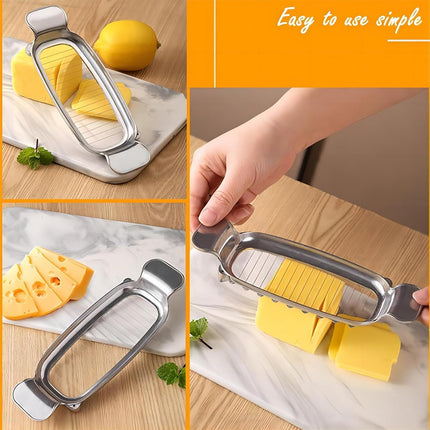Butter Slicer Cutter,Cheese Cutters for Block Cheese, Butter Slicer for Butter Squares, Stainless Steel Cutter.