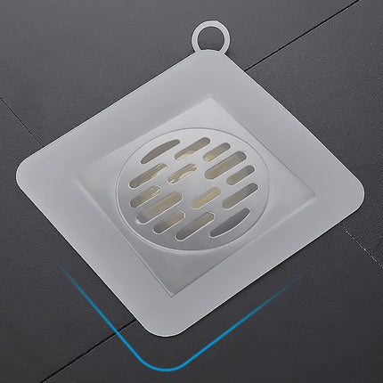 Silicone Tub Stopper Floor Drain Cover, 2 Pieces Sewer Anti-Odor Mat Deodorizing Drain Plugs for Kitchen, Bathroom and Laundry(5x5 inch).