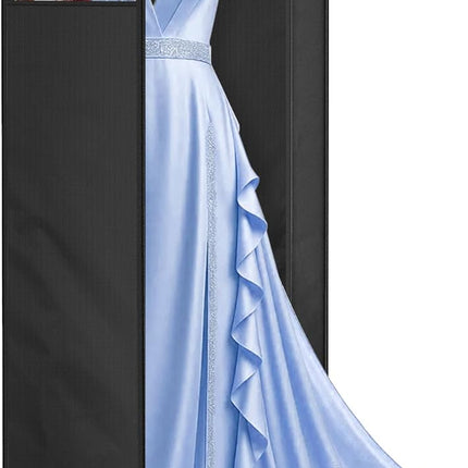 65" Long Garment Bags for Travel for Women 4" Gusseted Dress Bags for Gowns Waterproof Dress Protector Bag for Closet Storage Clothing Covers for Hanging Clothes Wedding Dresses Storage.