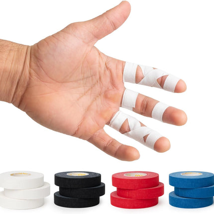 Jiu Jitsu Tape - Strong Athletic Finger Tape, 1/2" x 30' - Protect Fingers and Toes in MMA, Judo, Wrestling, Martial Arts, Rock Climbing.