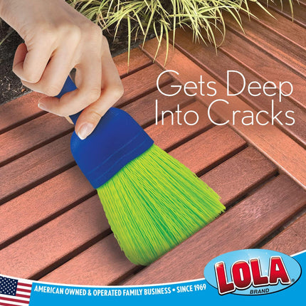 Whisk Broom, Hand Brush, Durable Bristles, Whisks Away Dirt & Debris, Compact, Hang Hole for Easy Storage, Indoor/Outdoor, 1 Pack.