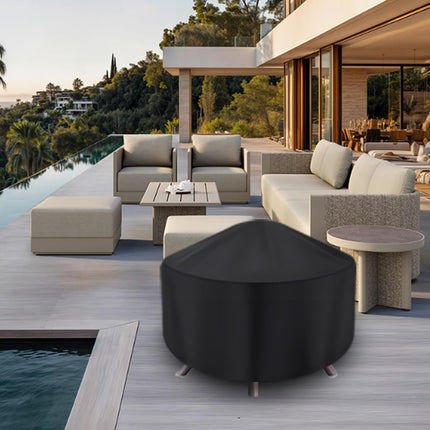 Round Fire Pit Cover for 22-34 Inch Firepit, Heavy Duty Outdoor Patio Fireplace Covers - Waterproof Dustproof Anti UV and Tear Resistant.