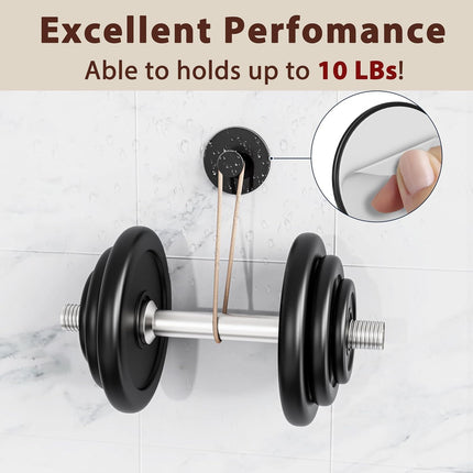 Multifunctional Towel Hooks for Bathroom Wall - Extra Sticky Stainless, Holds up to 12LB, Coat Hooks Wall Hooks, Adhesive Door Holder Hanger Shower Accessories, Matt Black Heavy Duty.