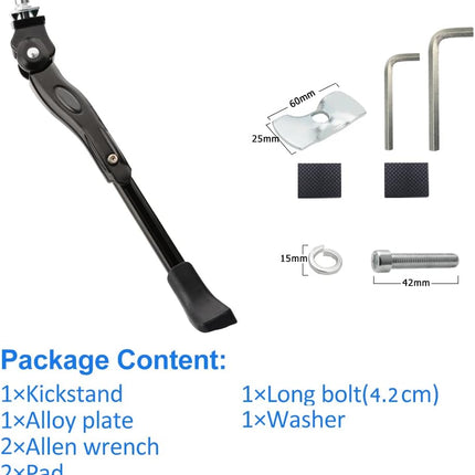 Bike Kickstand Children's Bicycle Kickstand Stand Folding Cycling Center Bracket 12" 14" 16" 18" 20" 22" 24" 26" 28" Bike Racks.