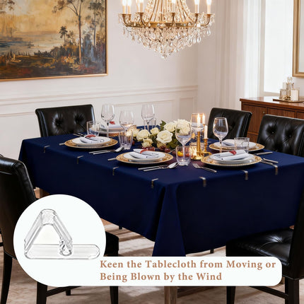 24 Pack Tablecloth Clips for Thick Tables, Heavy-Duty Plastic Table Cover Holders for Outdoor Dining, Picnic, Camping, and Party Use, Windproof Table Cloth Clamps for Birthday, Wedding.