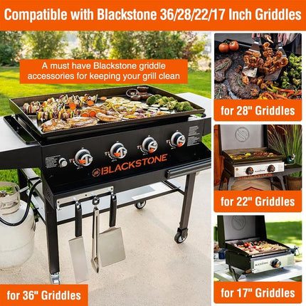 2 Pack Blackstone Silicone Grease Cup Liners for 36 28 22 17 Inch Griddle, Reusable Catcher Liner Grill Tray Blackstone Accessories, Replacement of Aluminum Foil Drip Pans, Orange.