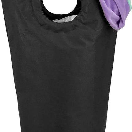 Large Collapsible Laundry Basket Hamper – 60L Waterproof Oxford Fabric, Durable Foldable Clothes Hamper with Soft Grip Aluminum Handles for Dorm, Bedroom, Home, Black.