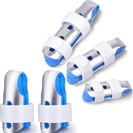 Finger Splint, 5PCS Finger Support Brace Finger Stabilizer for Broken Fingers Straightening Arthritis Knuckle Immobilization, Small.