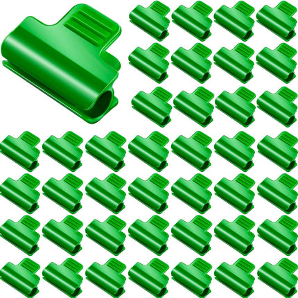 40 Pieces Greenhouse Clamps Film Row Cover Netting Tunnel Hoop Clip Frame Shading Net Rod Clip Greenhouse Film Clamps for Season Plant Extension Support (40 pieces,10 mm).