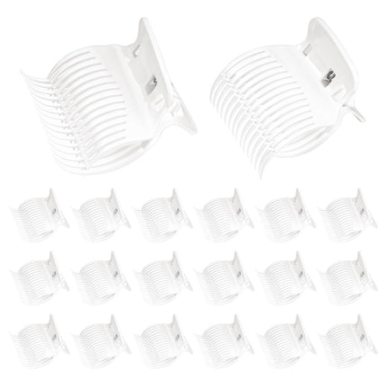 20 Pcs Hot Roller Clips for Hair, Curler Claw Clip for Women Hair Section Styling (White, 2inch).