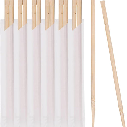 50 Pairs Disposable Wooden Chopsticks - Individually Wrapped for Hygiene - 8-Inch Wood Chopstick - Utensils for Sushi, Noodles, and Takeout - Smooth, Splinter-Proof Design.
