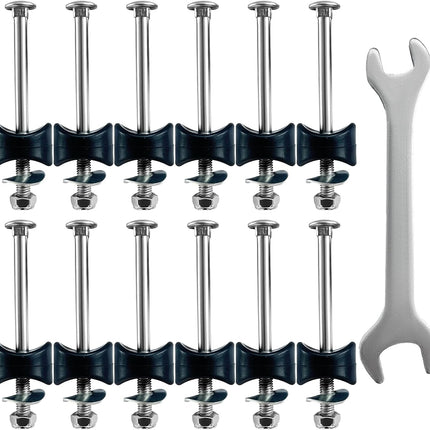 Large Trampoline Screws and Bolts Replacement, M8 X 3.62in/92mm Screws for Simple Repair Trampoline Legs, 12 Pcs.