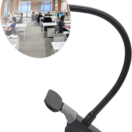 Clip On Security Mirror, Convex Cubicle Mirror for Personal Safety and Security Desk Rear View Monitors or Anywhere (3.35", Round).