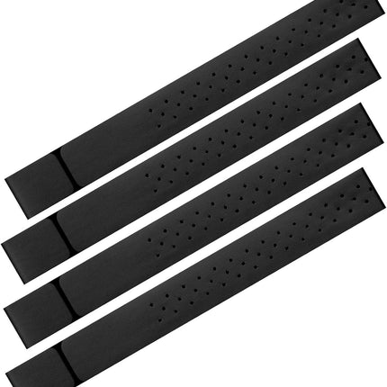 4 Pcs Heart Rate Monitor Replacement Strap Band, Soft Heart Rate Monitor Armband Strap, Theory Fitness Adjustable(0.8 x 14.2 Inch,Black).