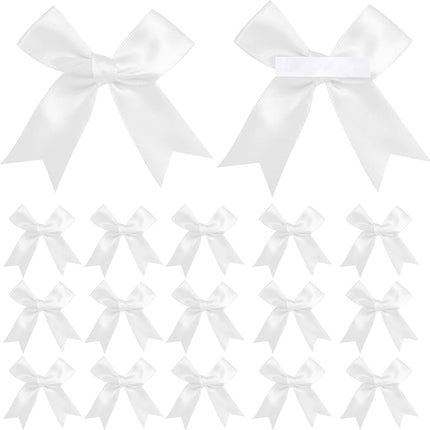 100 PCS Gift Wrap Bows Premium Satin Ribbon Bows 3.3 Inch Craft Bows for Gift Wrapping DIY Treat Bags Holiday Gifts Bag Party Decorations, Wedding Decor Christmas Birthday Presents.