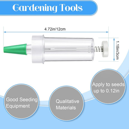 Mini Sowing Seed Dispenser Sower Seed Spreader Garden Planter Hand Seeder Tool Seed Manual Planter Garden Flower Plant Sower Planter Mini Hand Garden Seed Dispenser Planter Starter Seeder.