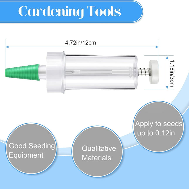 Mini Sowing Seed Dispenser Sower Seed Spreader Garden Planter Hand Seeder Tool Seed Manual Planter Garden Flower Plant Sower Planter Mini Hand Garden Seed Dispenser Planter Starter Seeder.