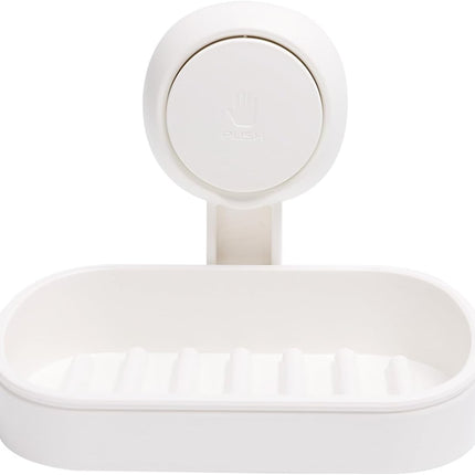 Soap Dish Holder for Shower Suction Cup Wall Mounted Self Draining NO-Drilling Removable Bar Soap Sponge Holder for Bathroom Bathtub Kitchen Sink Waterproof Strong Vacuum Suction Adhesion.