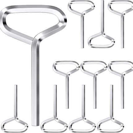 10 Pack 5/32 Hex Dogging Key with Full Loop, Comfortable Handle Allen Wrench Set, Metal Allen Wrench Door Key for Push Bar Panic Exit Devices.