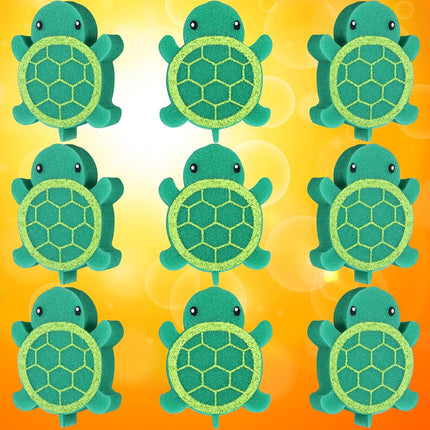 18 Pcs Oil Absorbing Sponge Hot Tub Scum Absorber Swimming Pool Spa Sponge Accessories Cleaning Kit to Collect Scum Grime and Oil from Hot Tub Swimming Pool and Spa(Turtle).